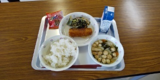 給食試食会、食育講話会